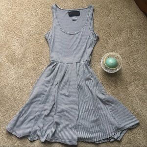 Kardashian Kollection Black & White Stripe Dress